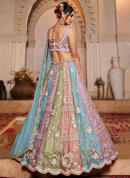 Beads Georgette Multi Colour Lehenga Choli L3753