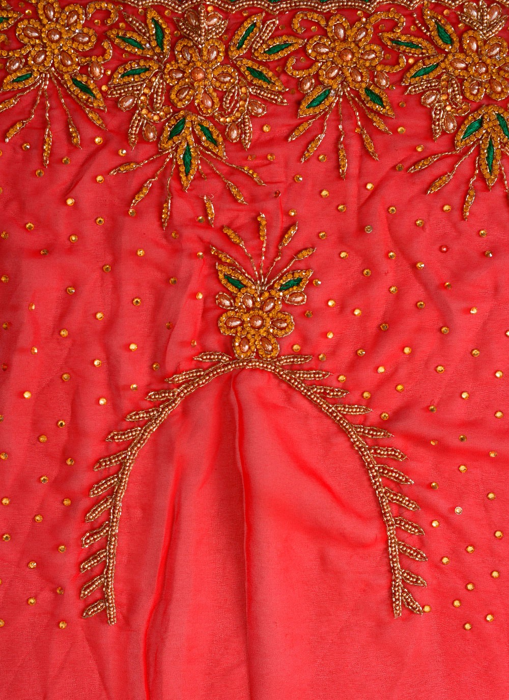 Classic Embroidered Georgette Saree - S7711