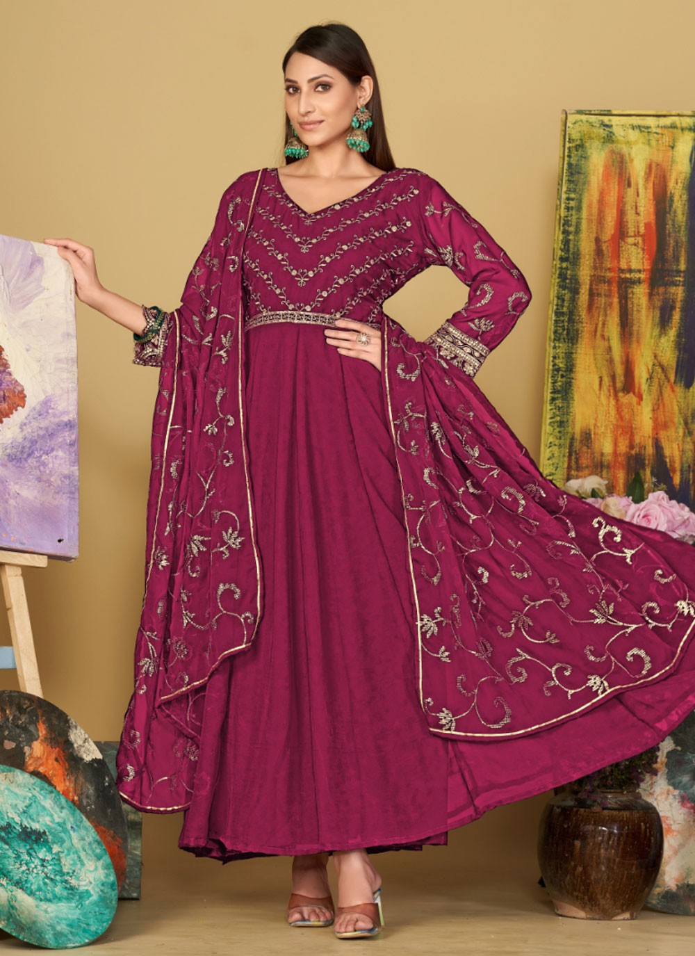 Georgette Salwar Suit - T2285