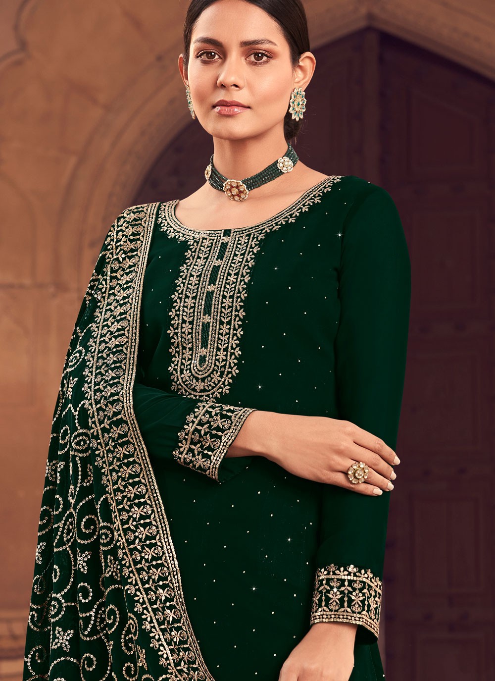 Georgette Salwar Suit - T943