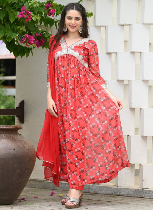 Archive Embroidered, Fancy Work, Printed 316614 Pink T6771
