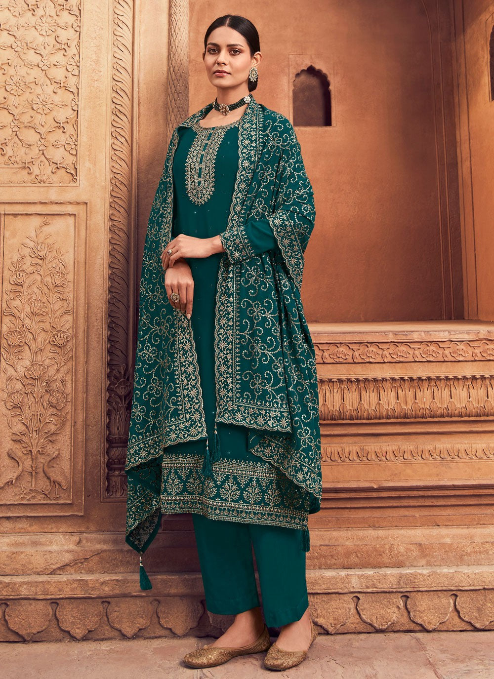 Georgette Salwar Suit - T943