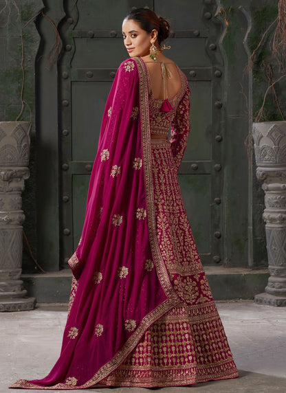 Cord Georgette Readymade Lehenga Choli - L2154