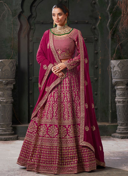 Cord Georgette Readymade Lehenga Choli - L2154