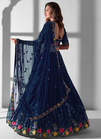Embroidered Georgette A - Line Lehenga - L2072