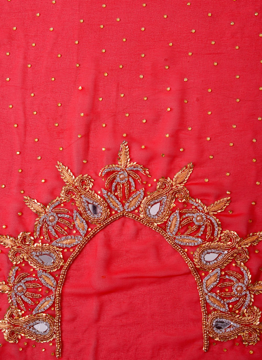 Classic Embroidered Georgette Saree - S7711