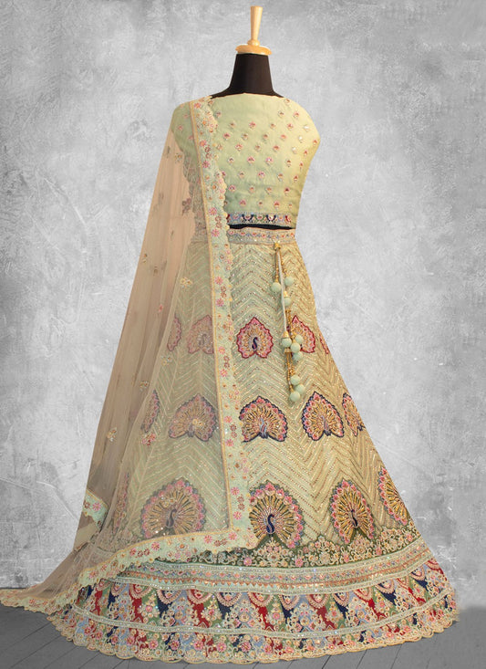 Georgette Engagement, Mehandi & Sangeet, Reception A - Line Lehenga L3598