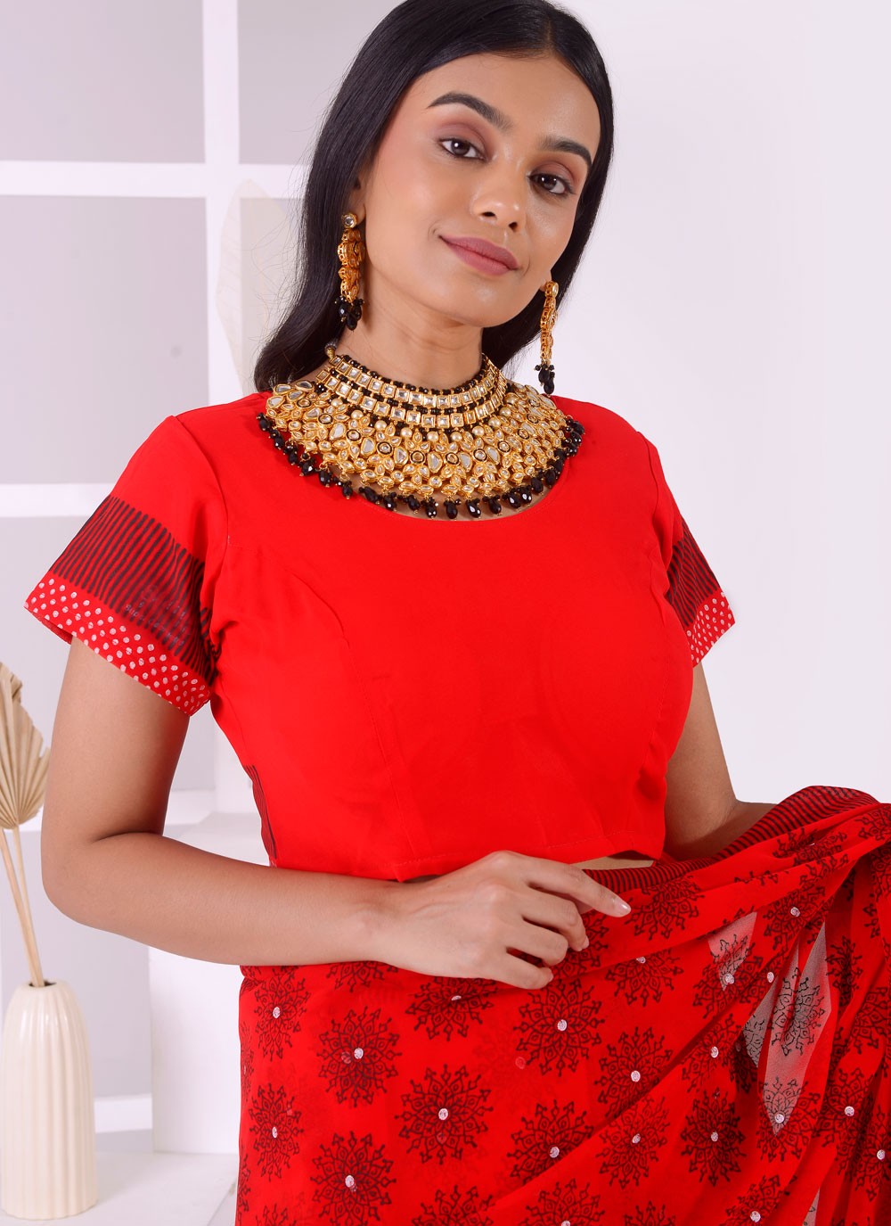 Classic Border Work Georgette Saree - S7887