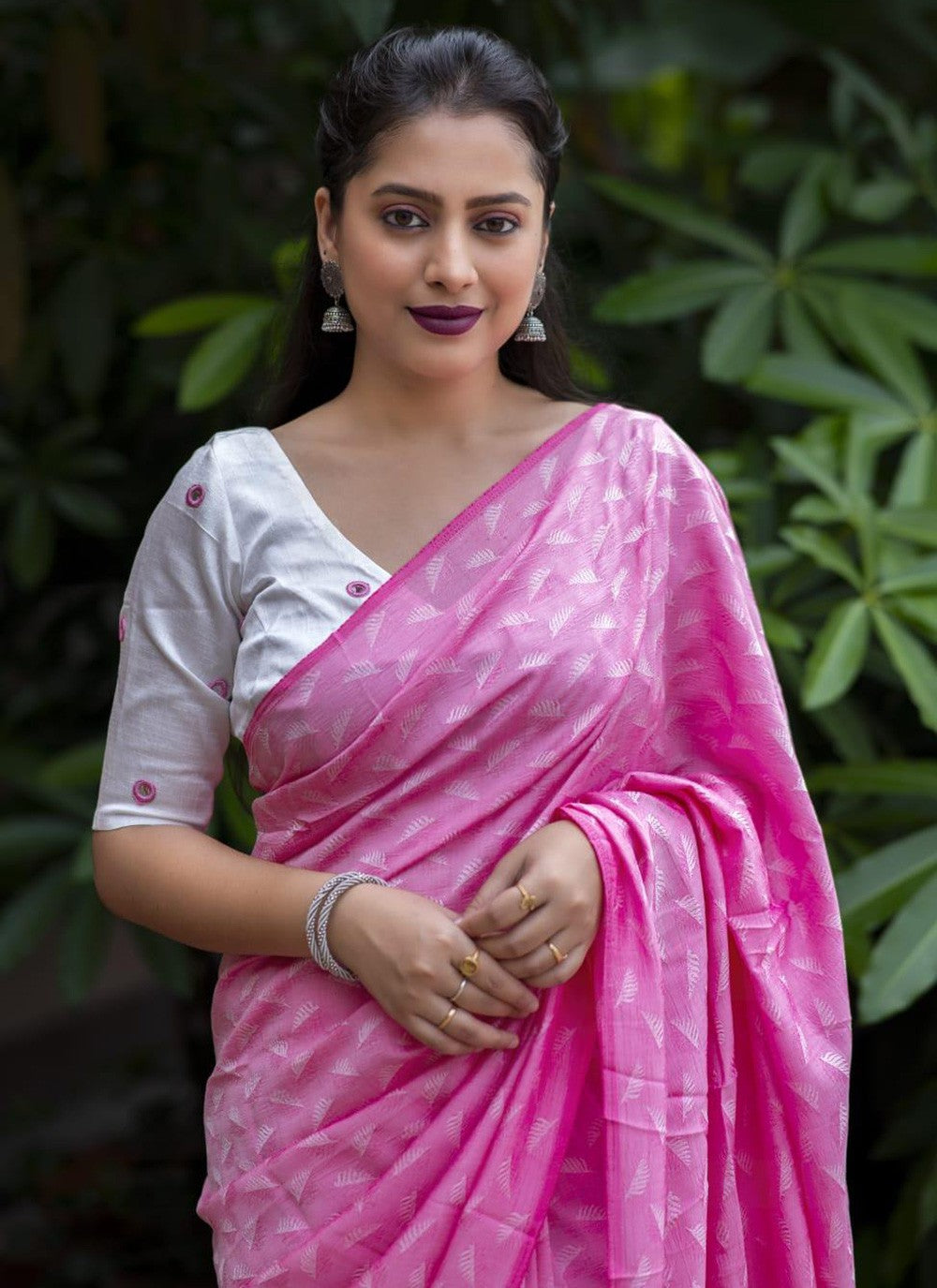 Trendy Fancy Work Chiffon Saree - S5752