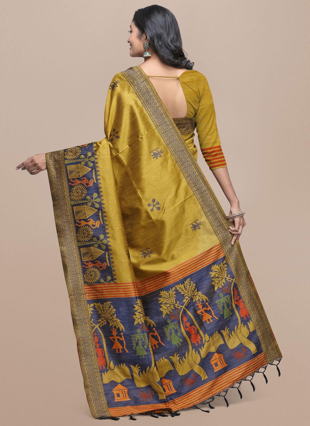 Woven Raw Silk Saree - S11865