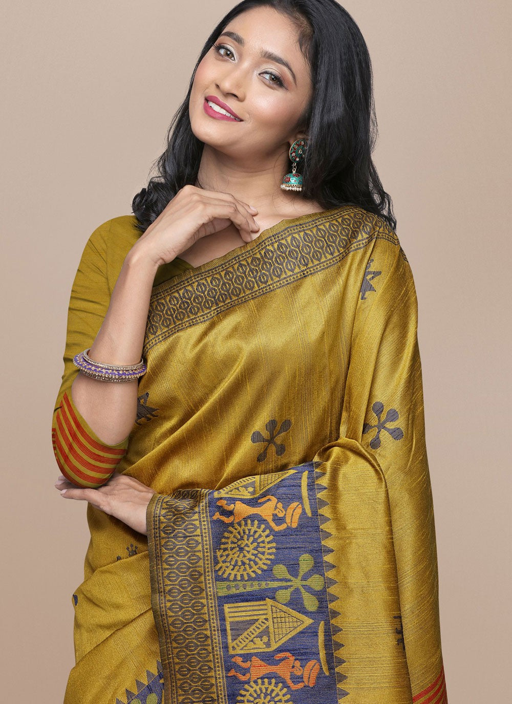 Woven Raw Silk Saree - S11865