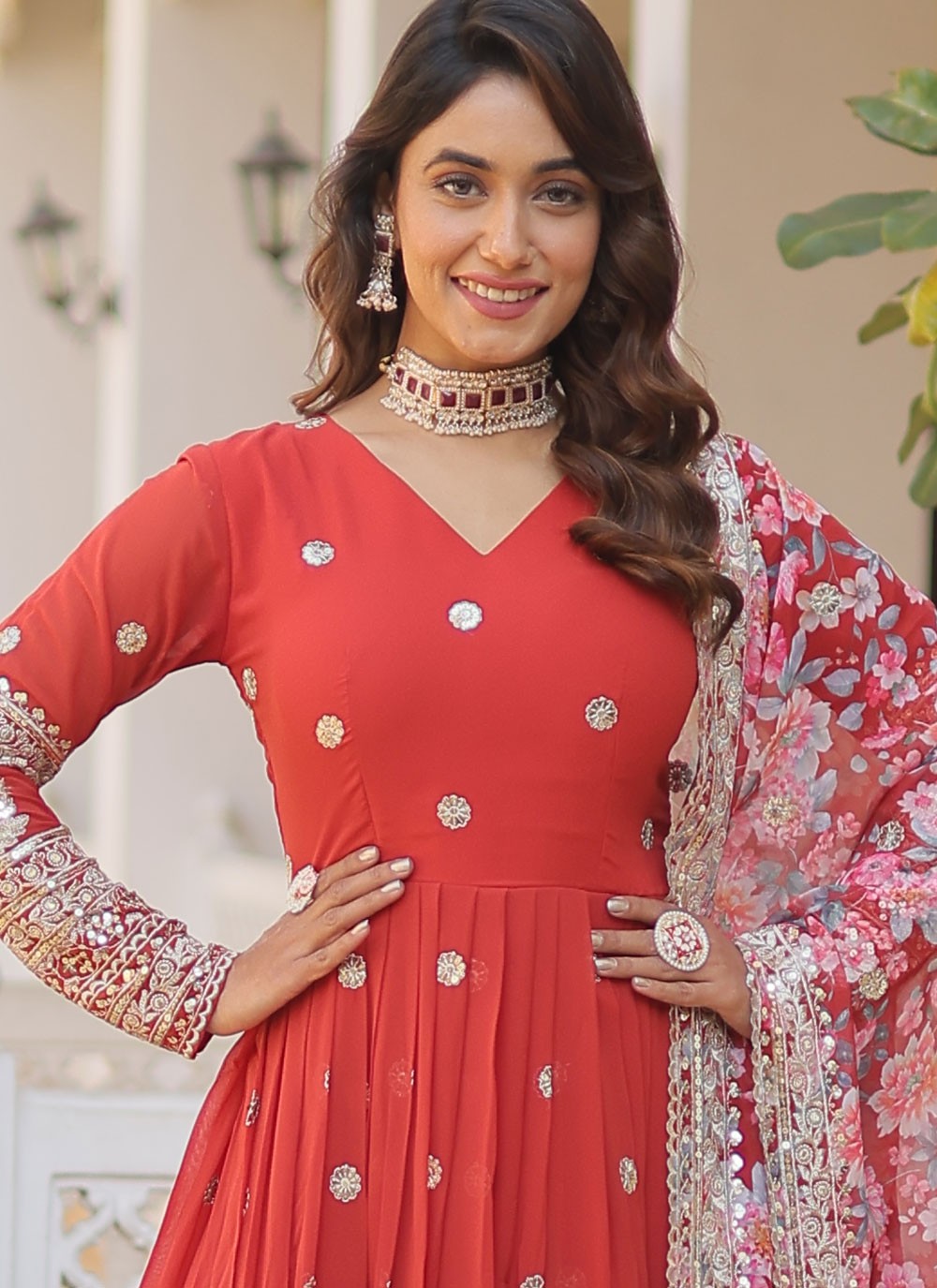 Faux Georgette Gown - G1288