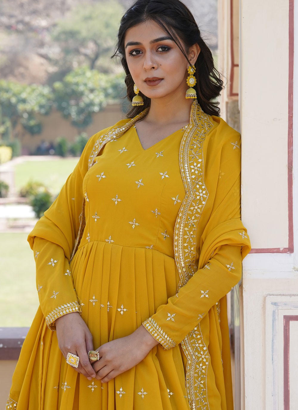 Faux Georgette Gown - G1366