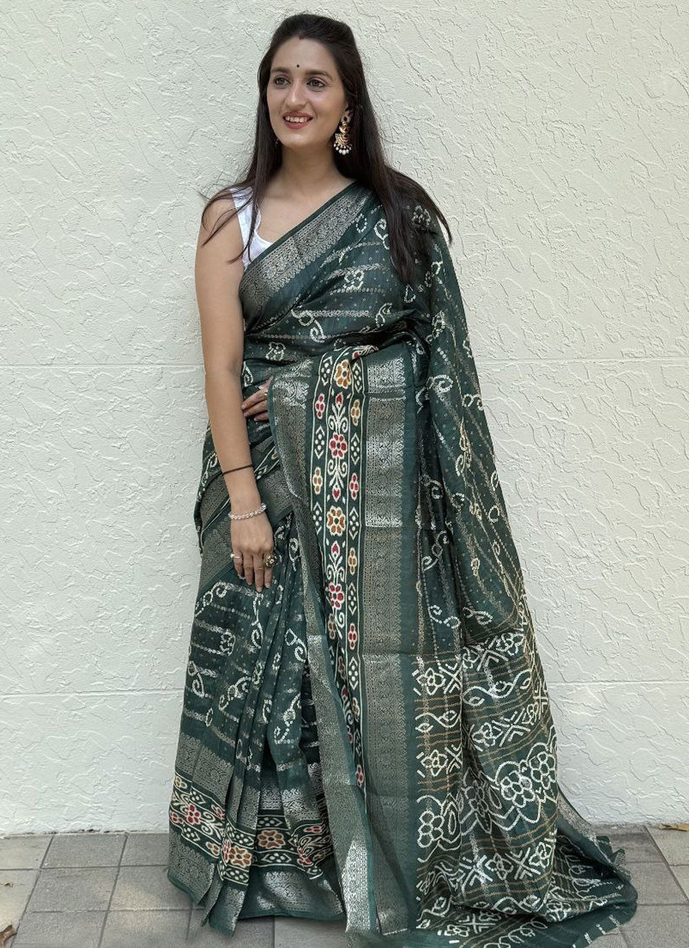 Printed Cotton Silk Saree - S11962