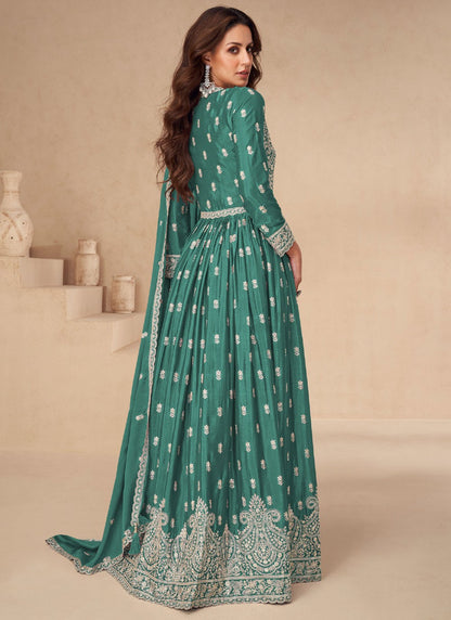 Embroidered Chinon, Silk Readymade Lehenga Choli - L2880