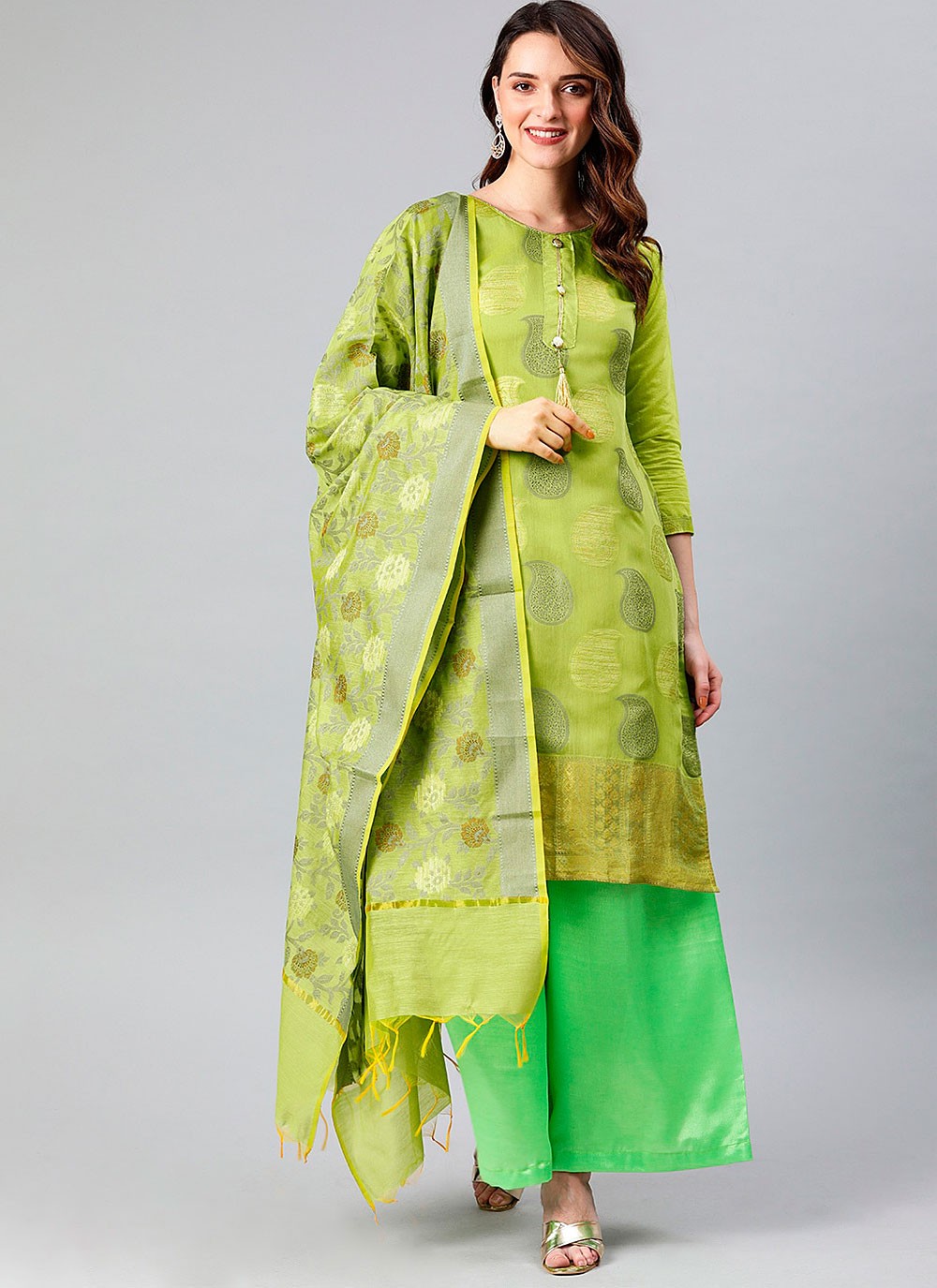 Banarasi Silk Salwar Suit - T177