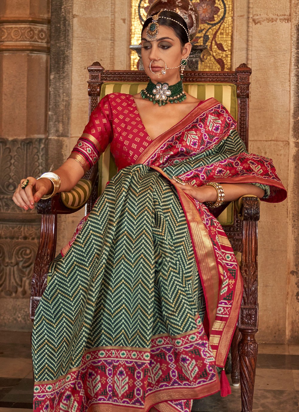 Classic Weaving Zari Banarasi Silk Saree - S3956