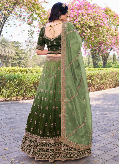 Crush Ceremonial, Festival, Mehandi & Sangeet A - Line Lehenga L3651