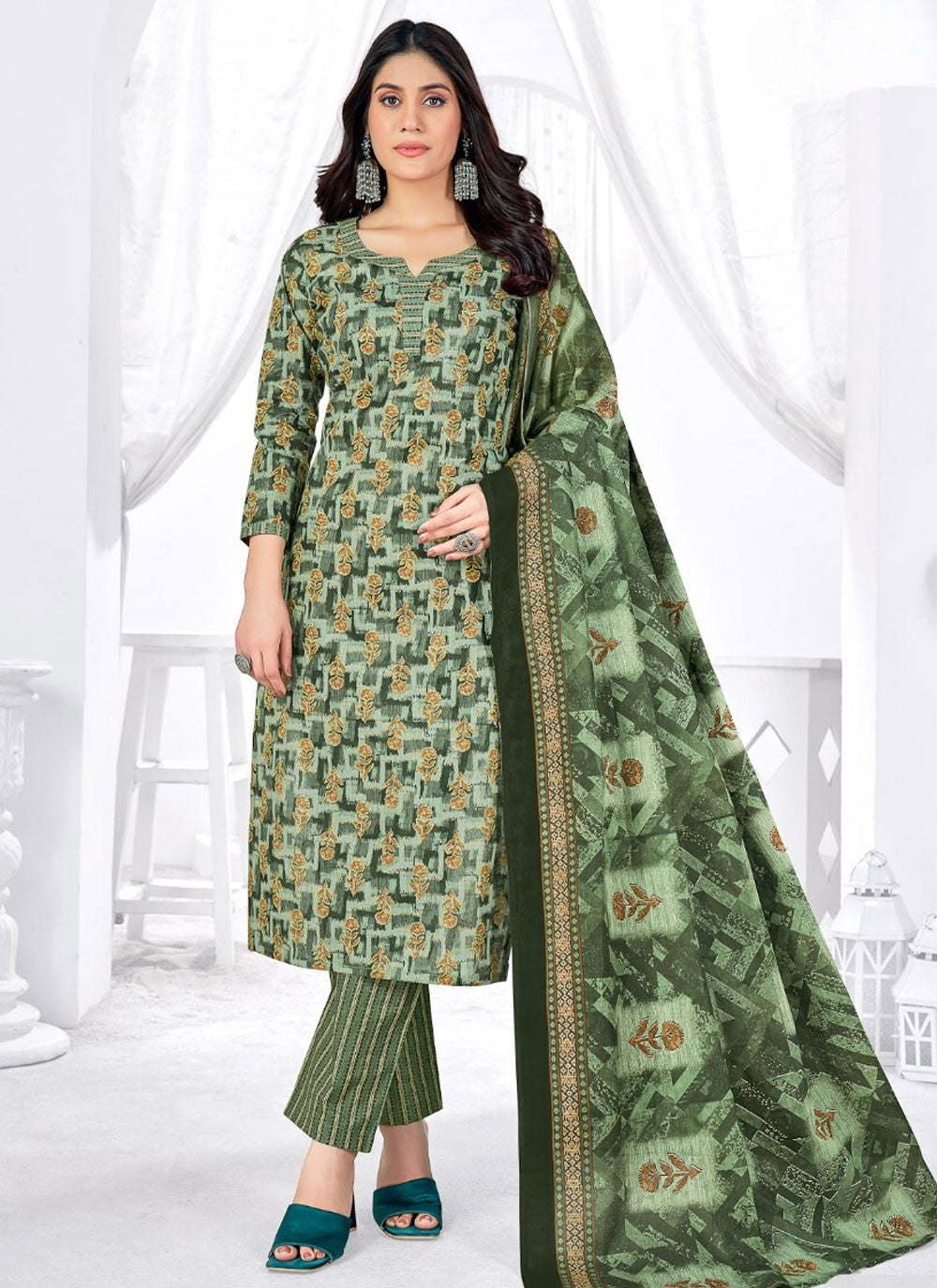 Cotton Salwar Suit - T3947