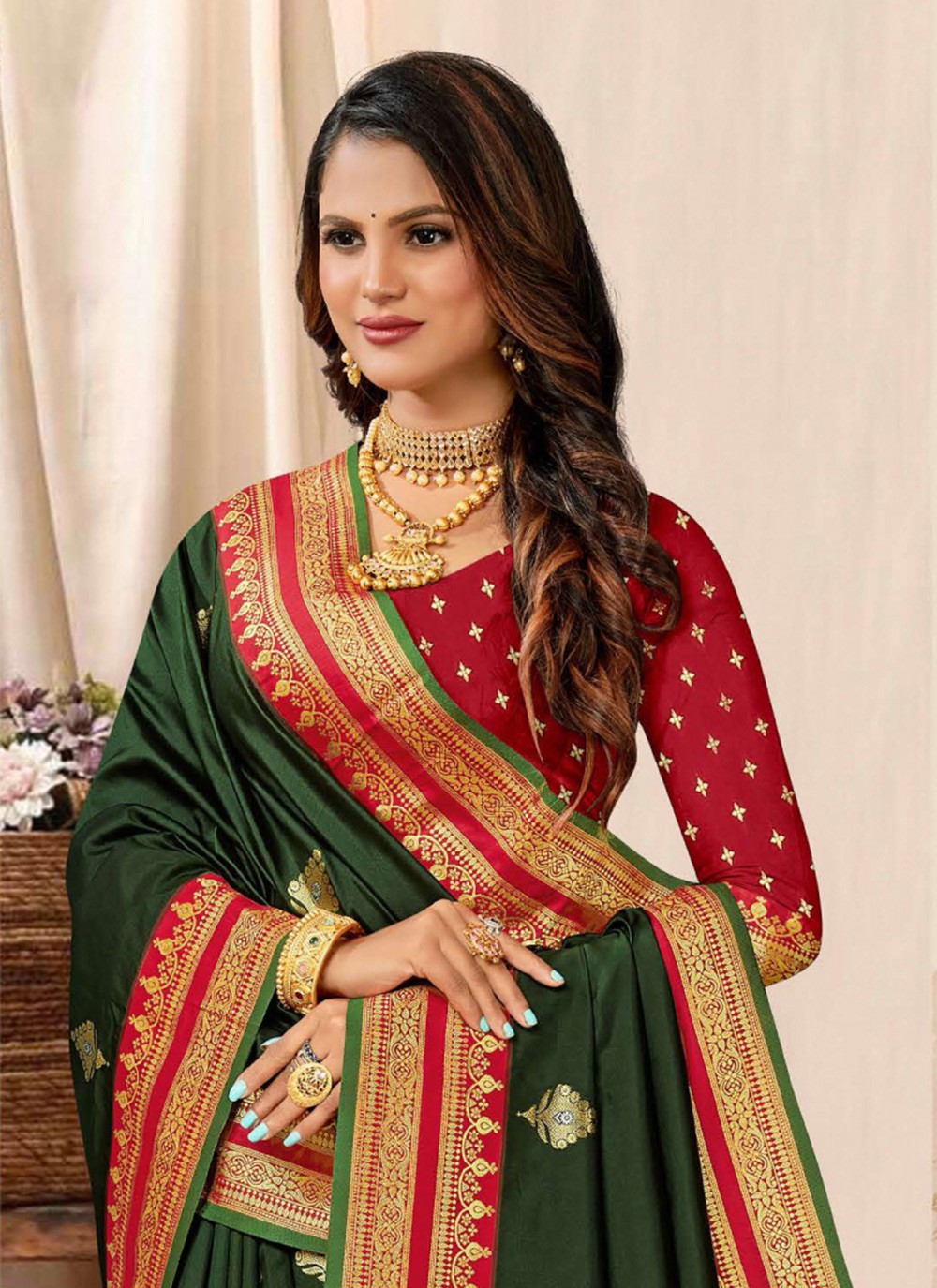 Traditional Woven Silk Saree - S7364