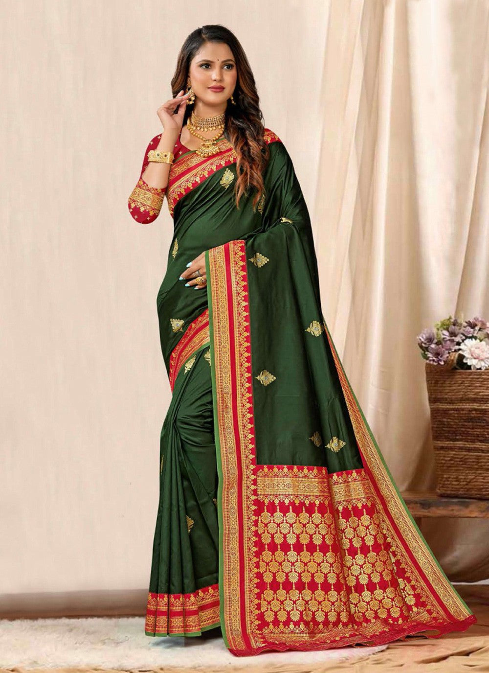 Traditional Woven Silk Saree - S7364