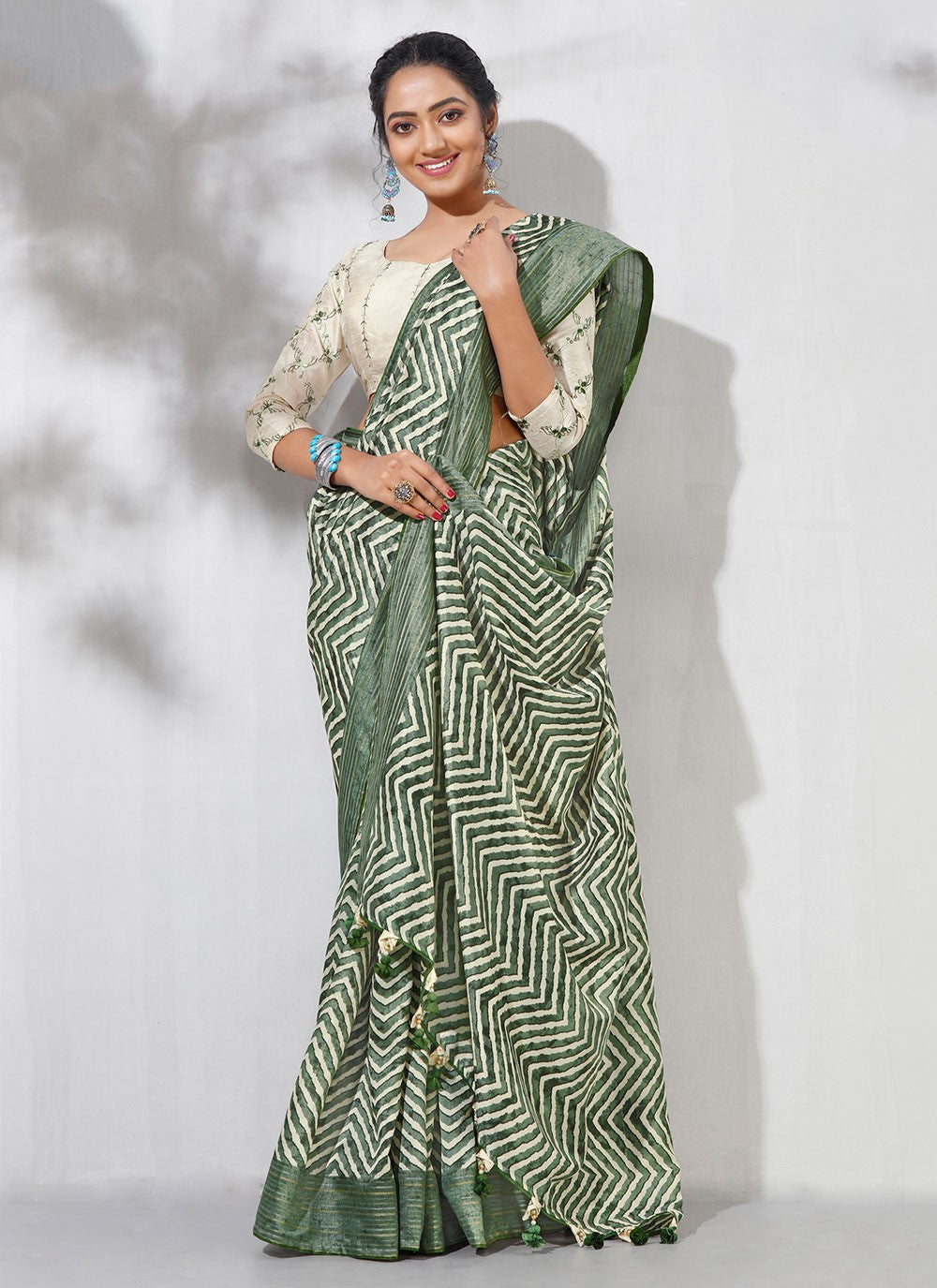Classic Printed Silk Saree - S6800
