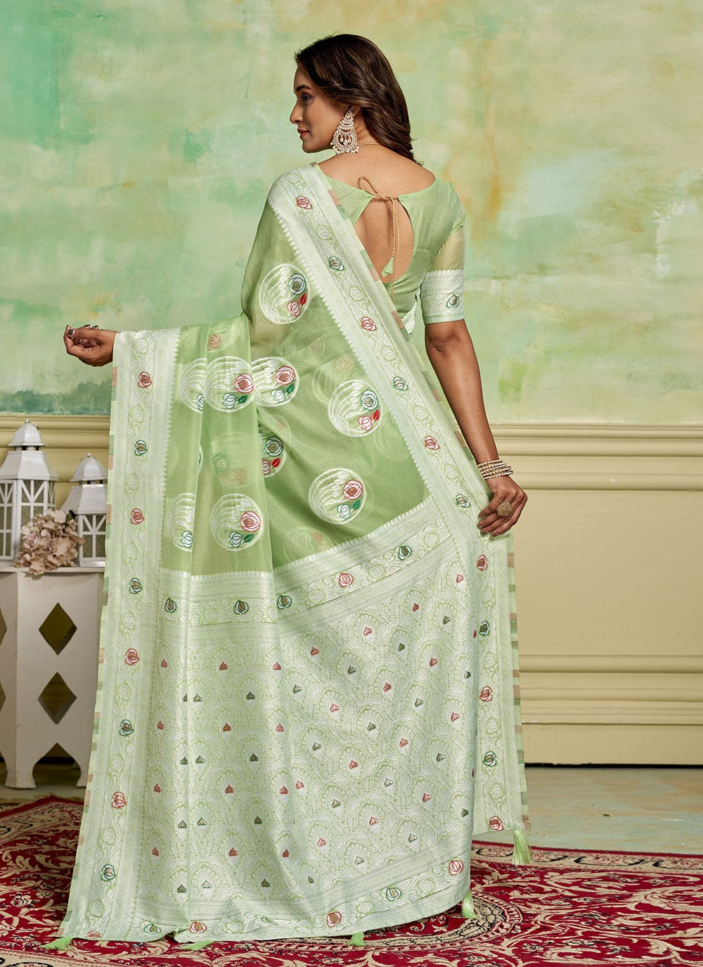 Woven Cotton Saree - S11676