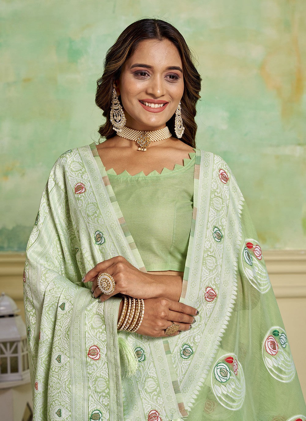 Woven Cotton Saree - S11676
