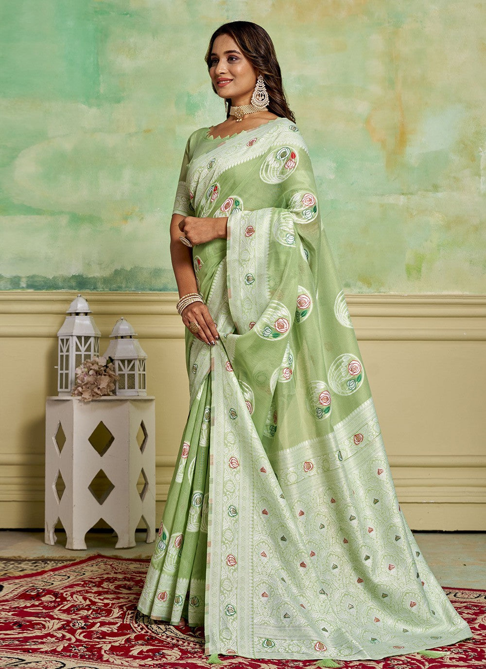 Woven Cotton Saree - S11676