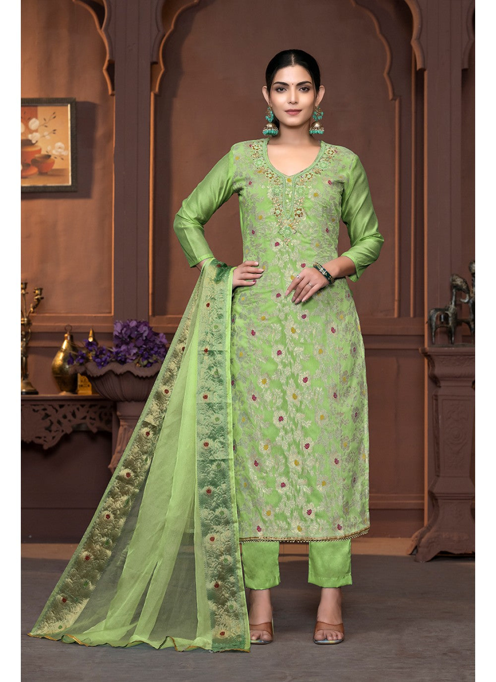 Cotton Palazzo Suit - T3437