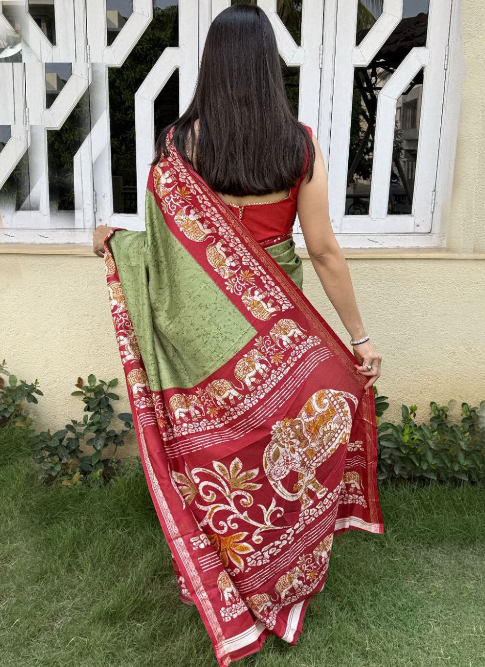 Printed Crepe Silk Saree - S11753