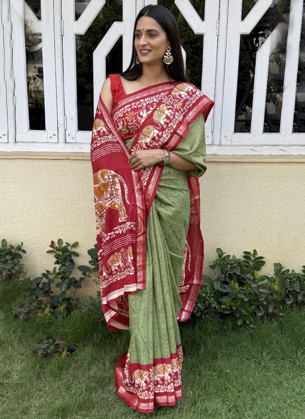 Printed Crepe Silk Saree - S11753