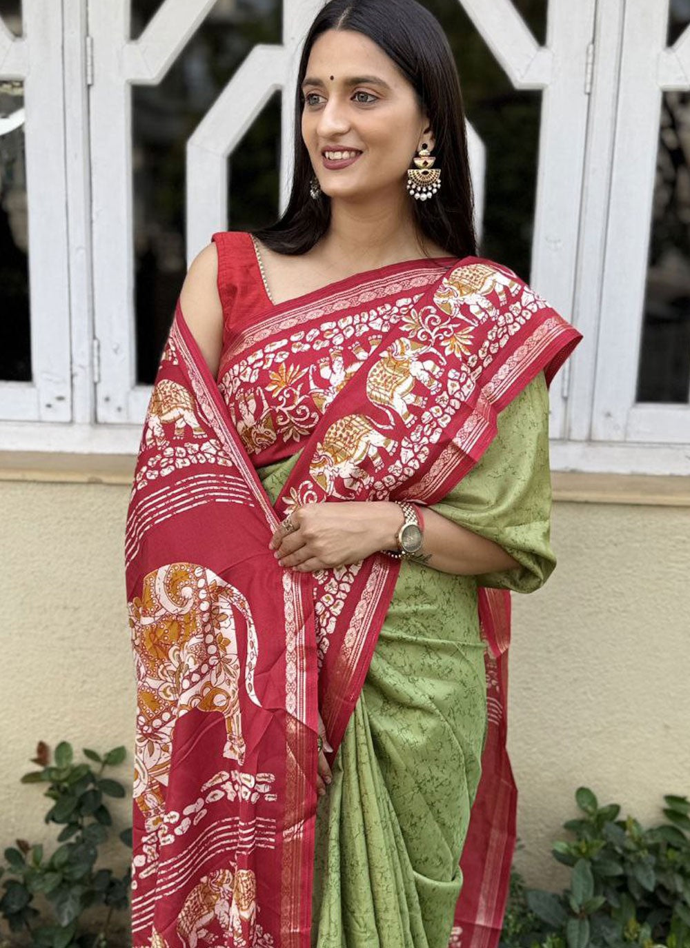 Printed Crepe Silk Saree - S11753