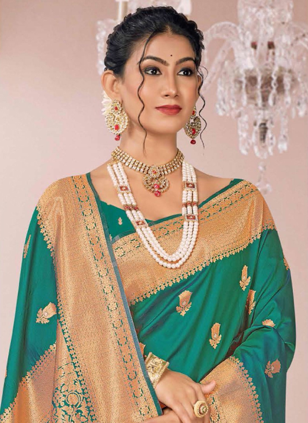 Traditional Woven Silk Saree - S7350
