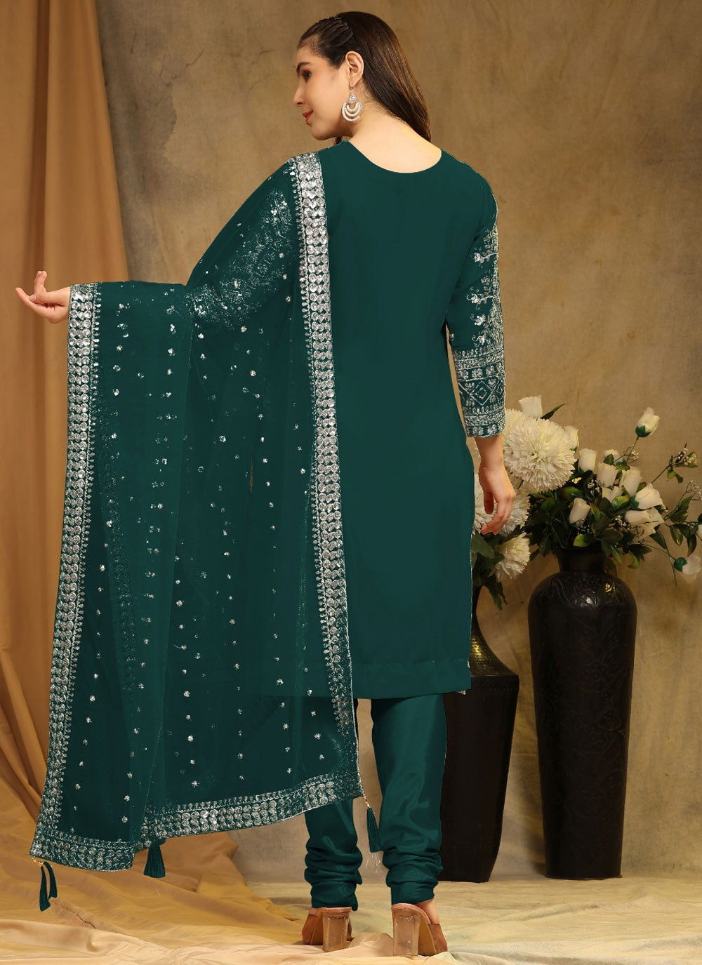 Faux Georgette Salwar Suit - T1633
