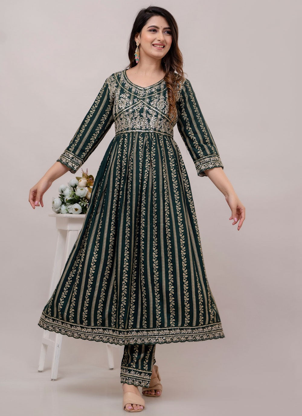 Cotton , Rayon Salwar Suit - T1623