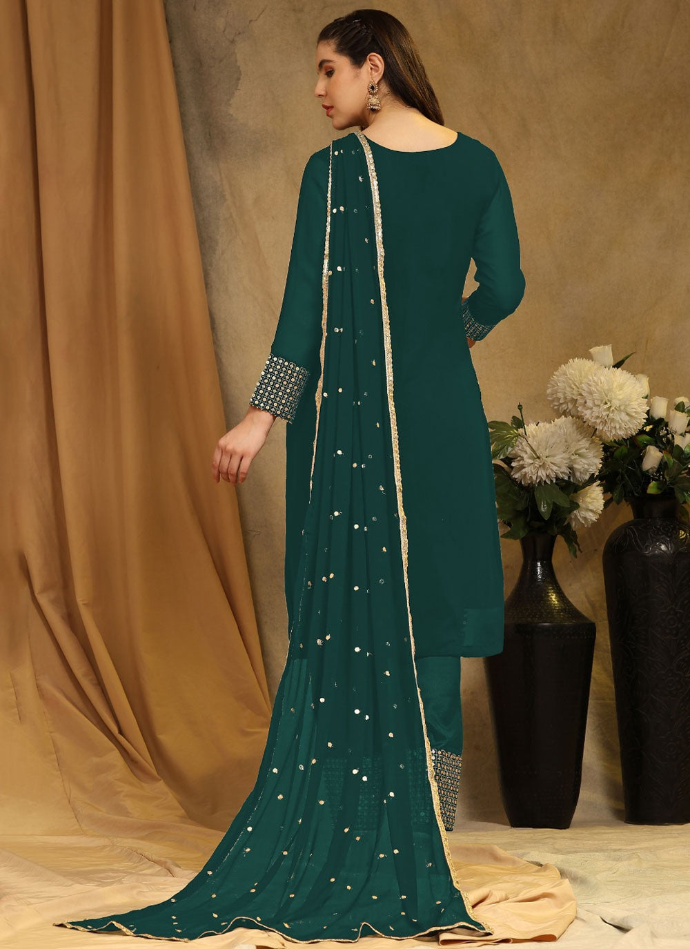 Faux Georgette Pakistani Suit - T1626