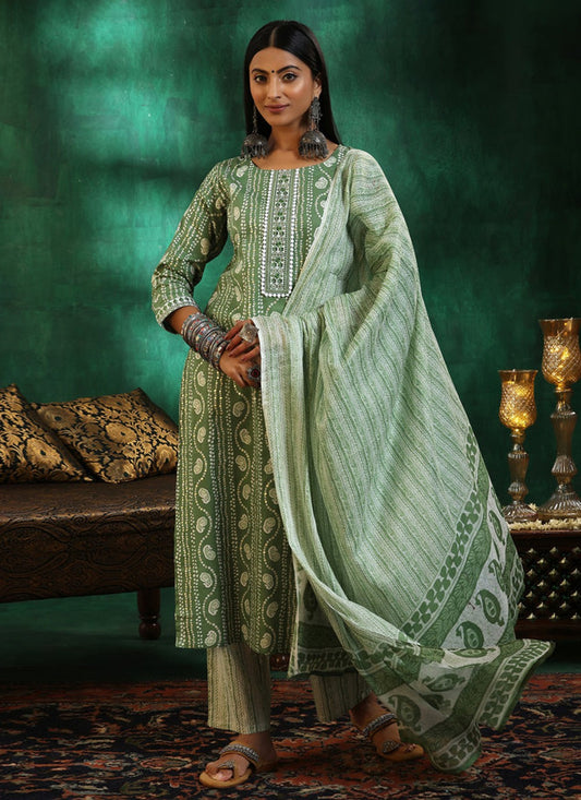 Archive Printed 316529 Green T6753