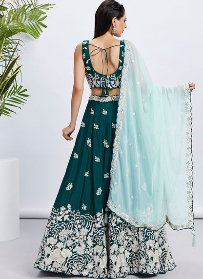 Embroidered Georgette A - Line Lehenga - L2065