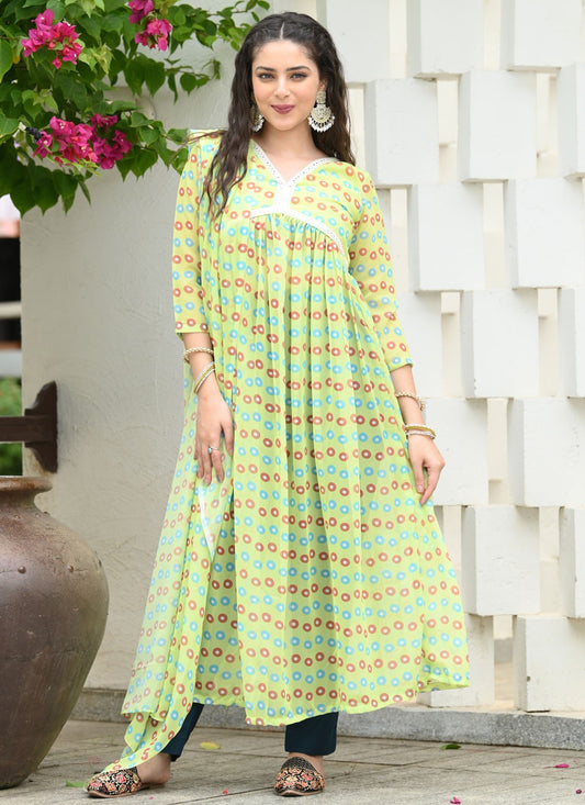 Archive Lace, Polka Dots 316621 Green T6778