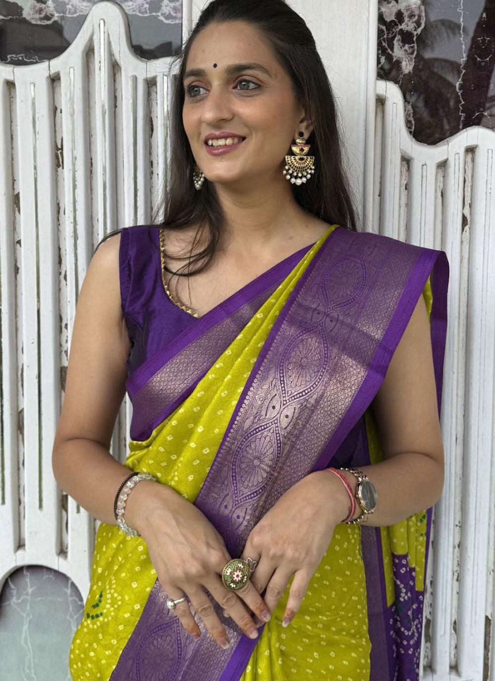 Foliage Prints, Jacquard Work Jacquard Saree - S11775
