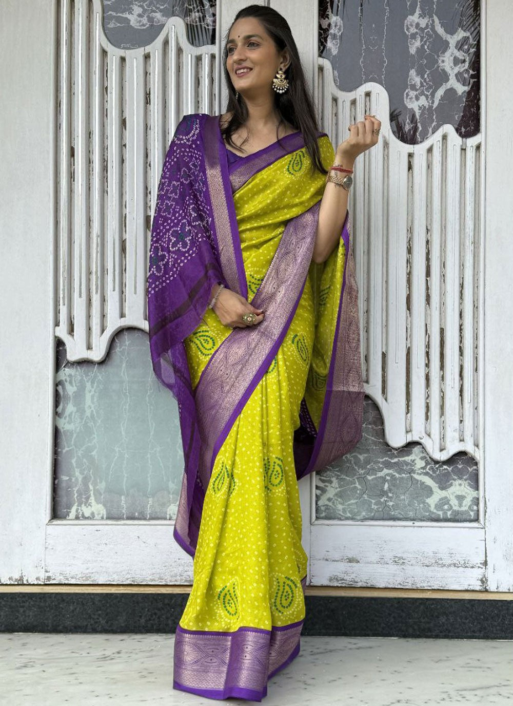 Foliage Prints, Jacquard Work Jacquard Saree - S11775