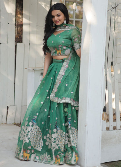 Machine Embroidery Fancy Fabric Bollywood Style - L2394