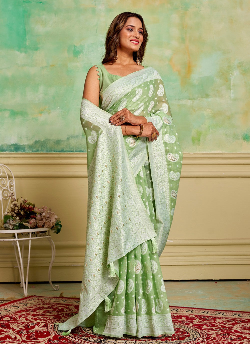Woven Cotton Saree - S11881