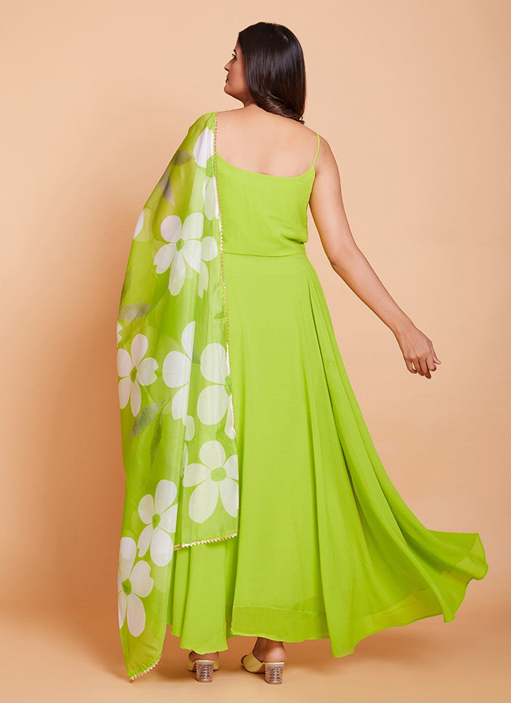 Faux Georgette Gown - G1155