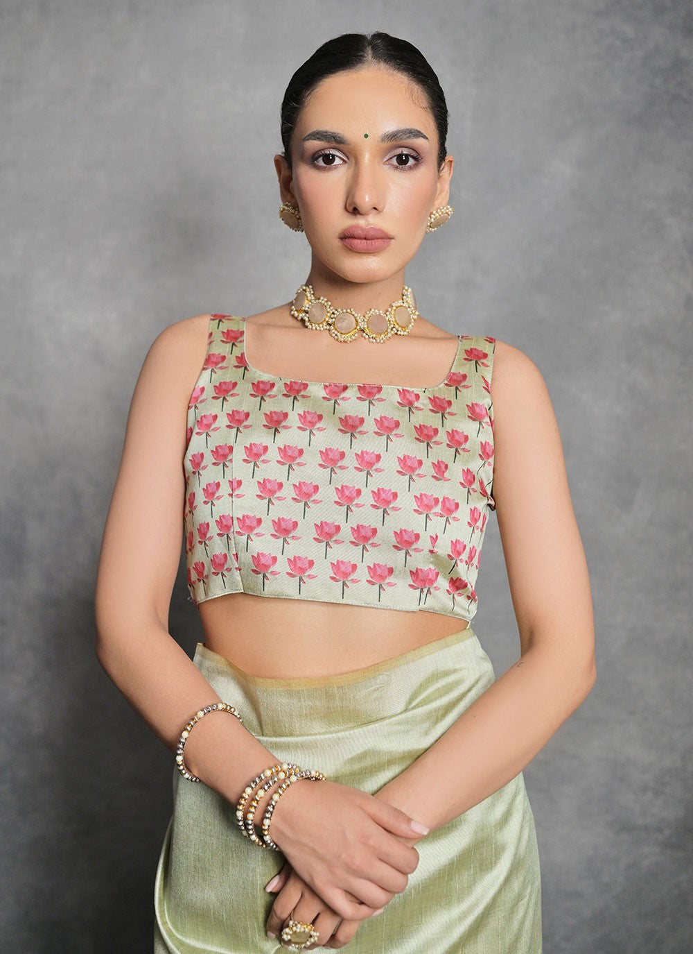 Trendy Printed Tussar Silk Saree - S4858