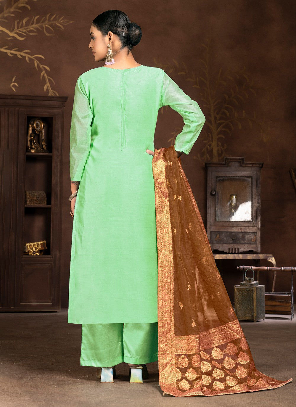 Art Silk Salwar Suit - T1990