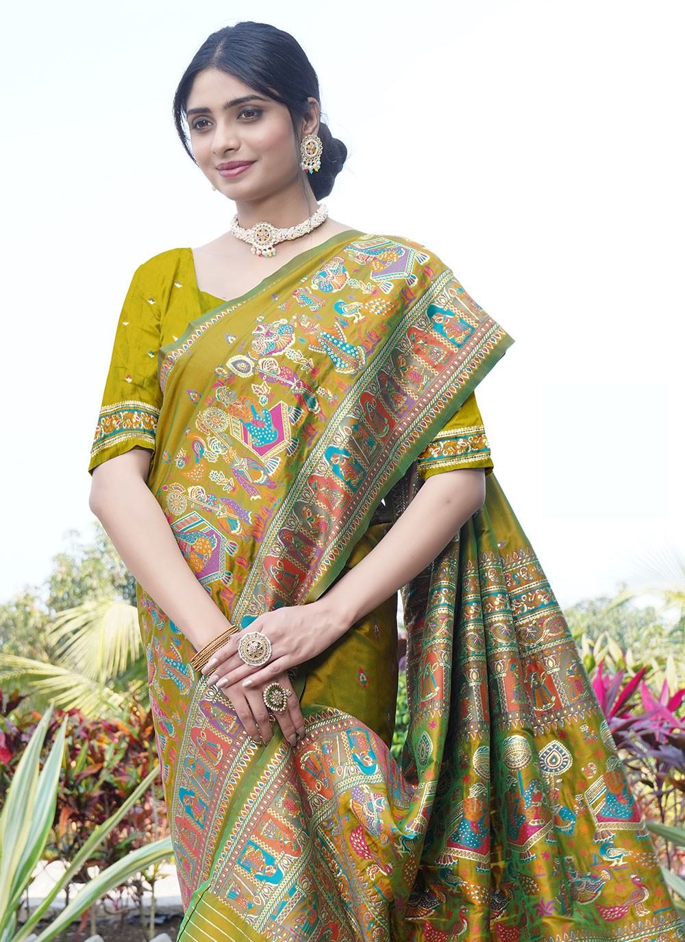 Traditional Weaving Zari Pure Silk Saree - S8496