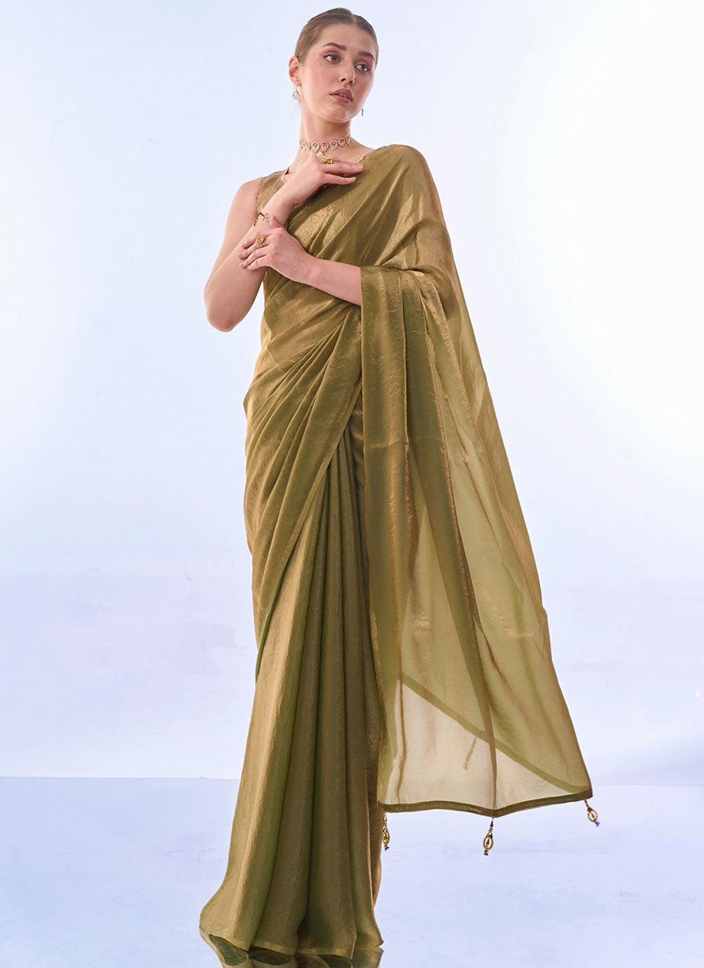 Classic Plain Silk Saree - S7896
