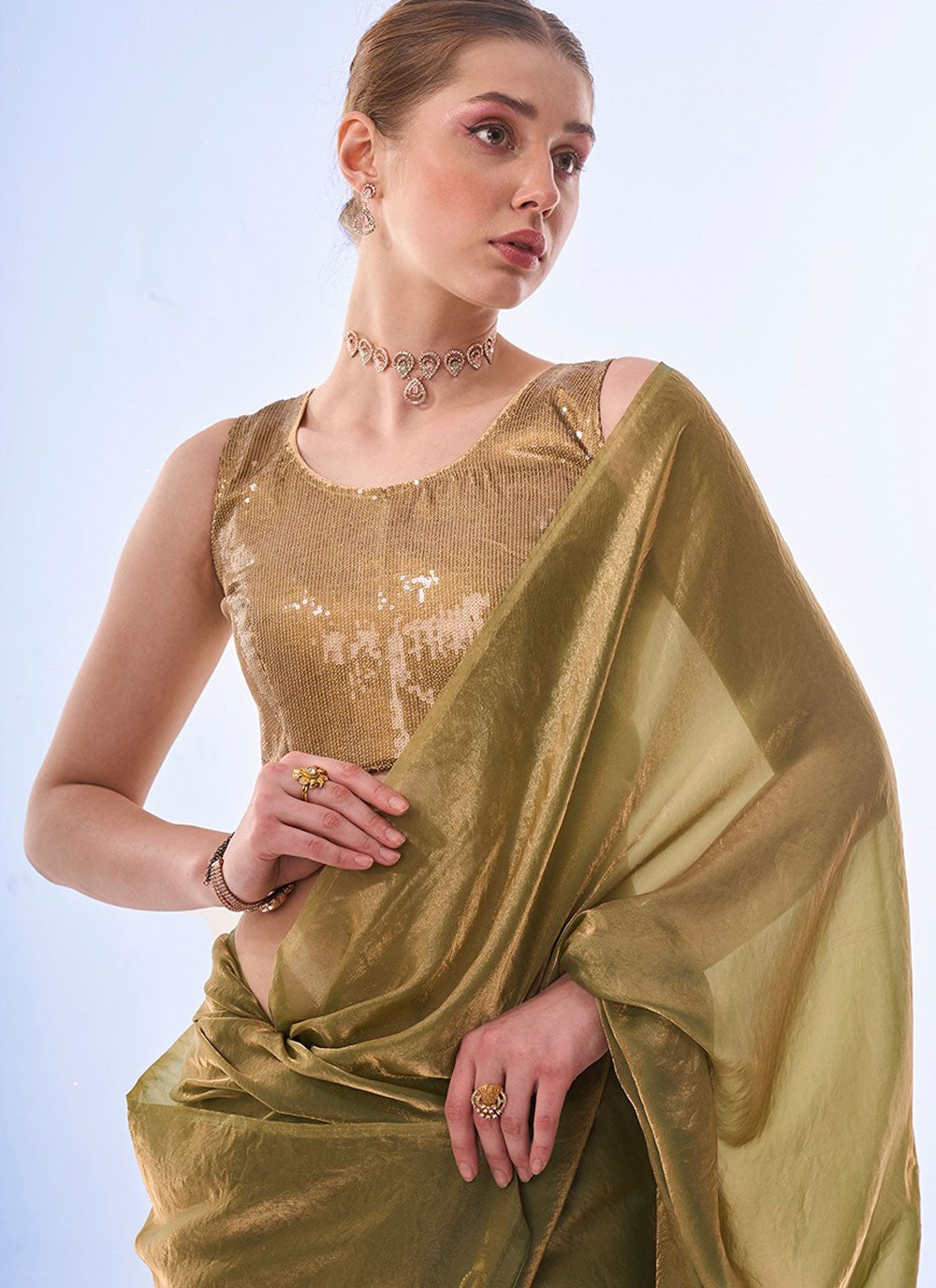 Classic Plain Silk Saree - S7896